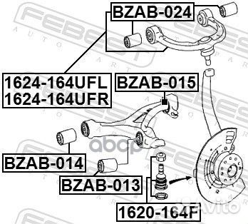 Сайлентблок febest bzab014