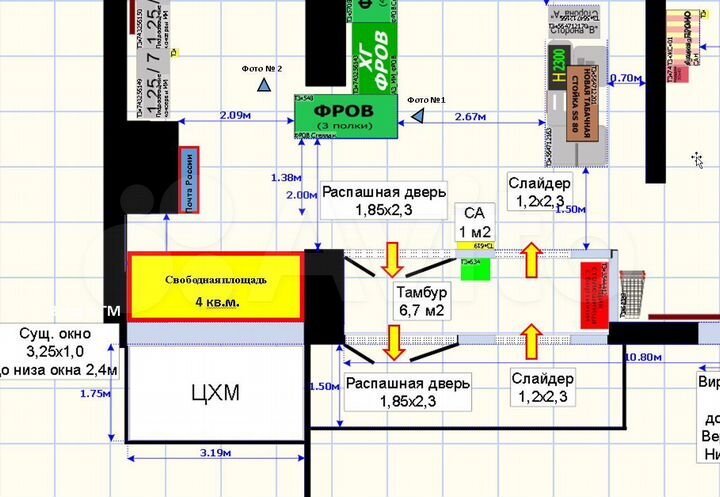 Торговая площадь, 4 м²