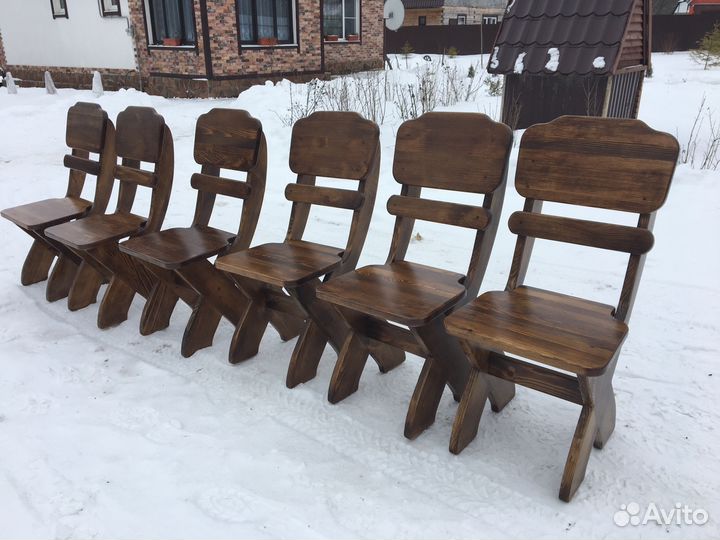 Мебель садовая, комплект деревянной мебели 