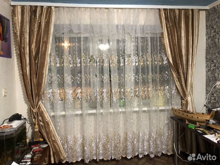 Комплект штор без тюля