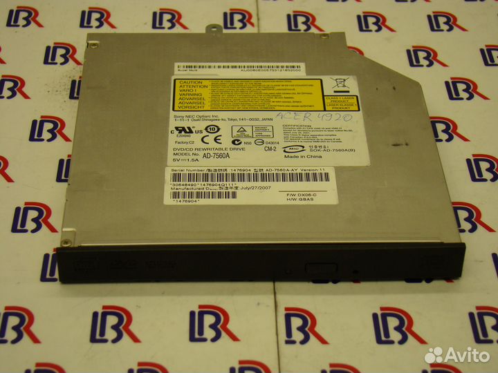 AD-7560A DVD Rewriter
