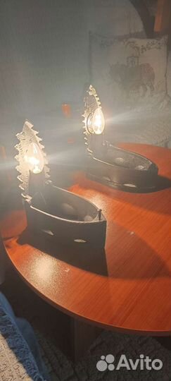 Ночники - светильники из старинных утюгов