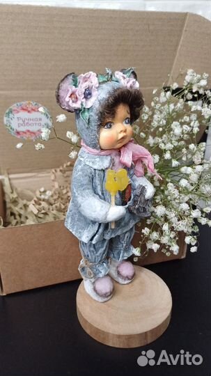 Ватные елочные игрушки