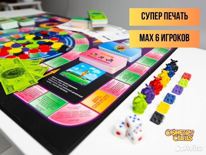 Игра денежный поток 2 в 1 cashflow 101 + 202 cash