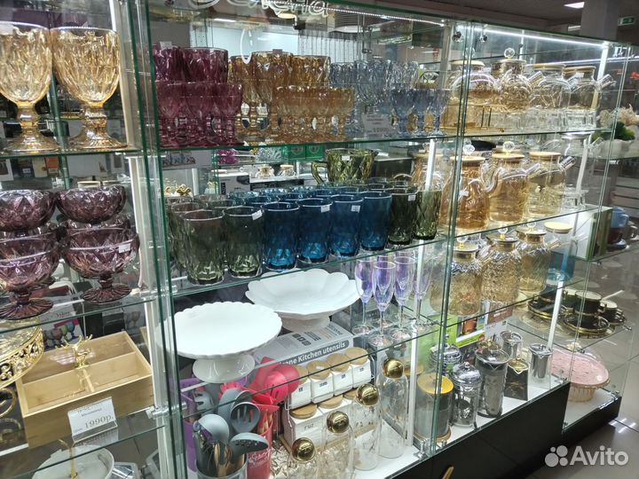 Фужеры, наборы для сыпучих, наборы посуды