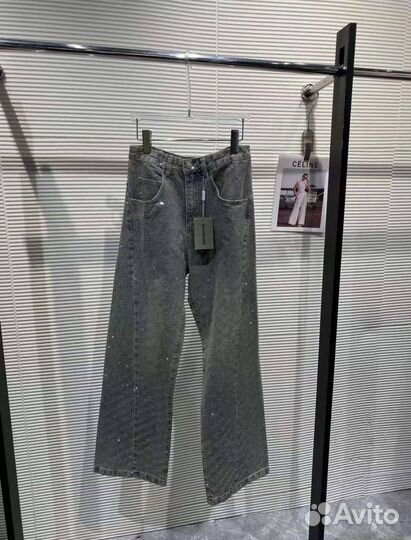 Роскошные джинсы со стразами Balenciaga