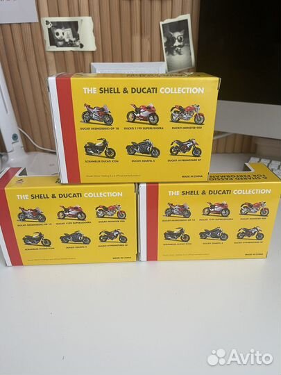 Мотоциклы 1:18 ducati