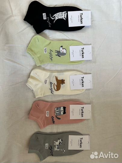 Носки Adidas, авокадо, котики