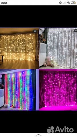 Гирлянда штора 3 2