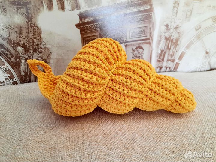 Интерьерная корзина ракушка крючком