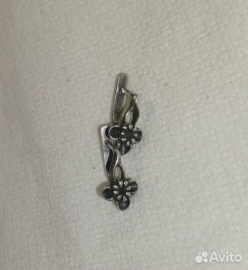 Серьги серебро СССР
