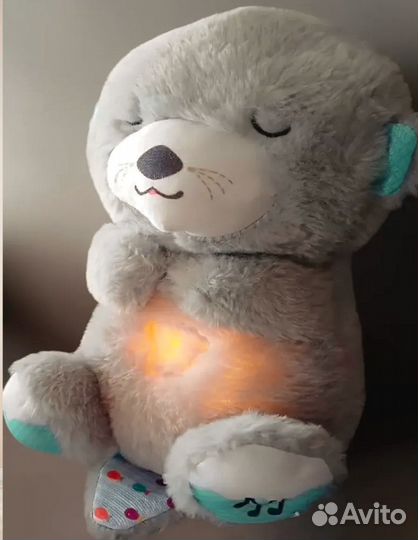 Мишка дышащий музыкальный