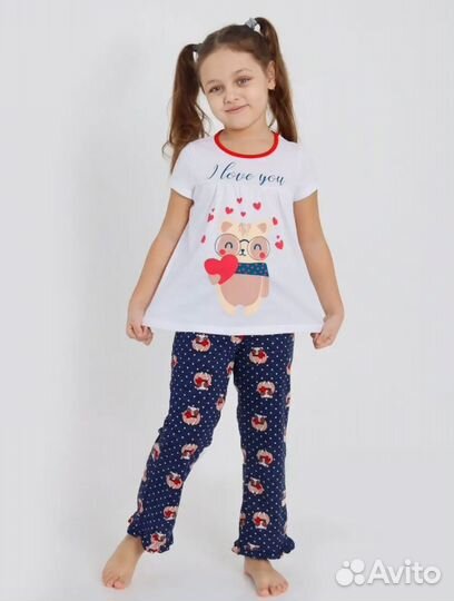 Пижама для девочки новая 116