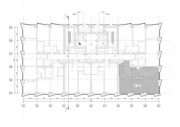 2-к. квартира, 76,6 м², 6/41 эт.