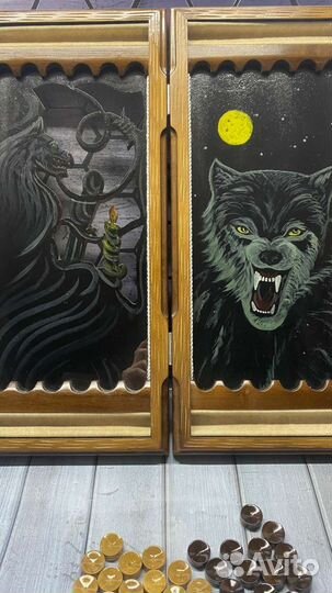 Нарды резные из кедра