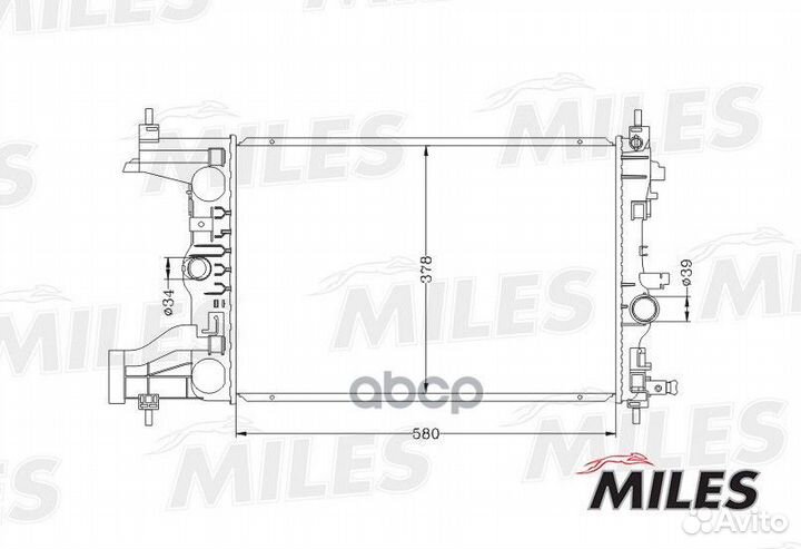 Радиатор Chevrolet Cruze 1.8/2.0 M/T 09- acrb06