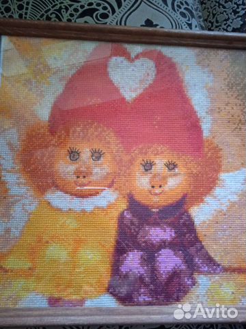 Ангелочки-гномики. Вышивка крестиком