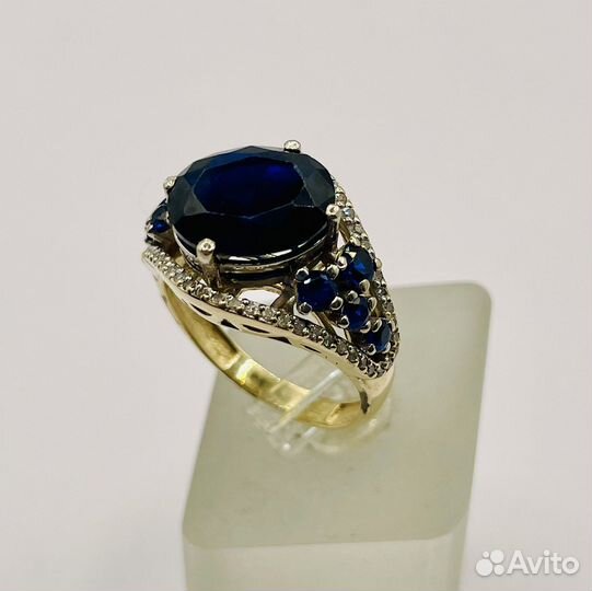 Кольцо золотое 18,5 р с бриллиантами (Lenina)