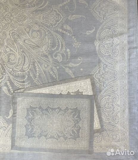 Скатерти салфетки 178х229 лен хлопок Williams Sono