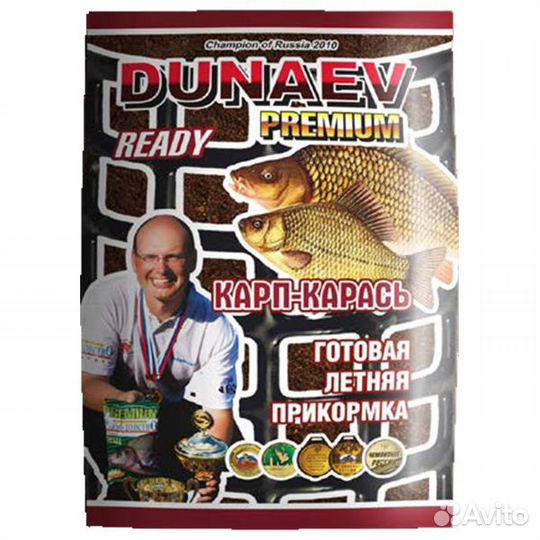 Прикормка Dunaev-ready 1 кг Карп-Карась