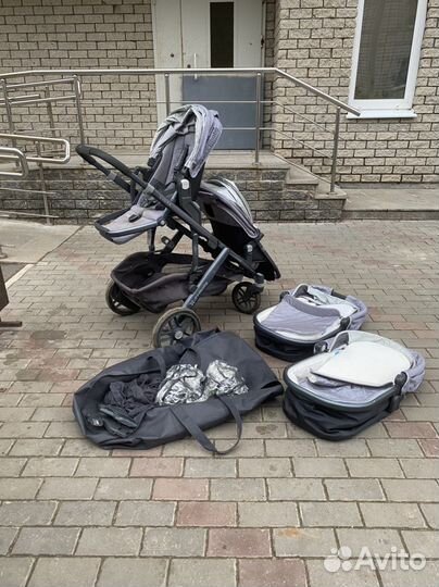 Коляска для двойни погодок uppababyvista