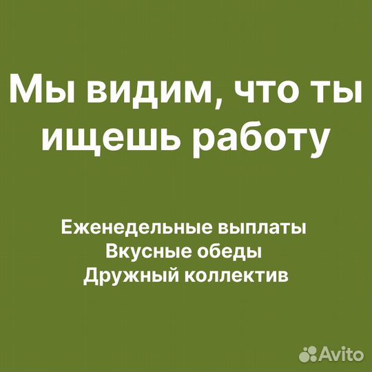Сборщик заказов еженедельные выплаты