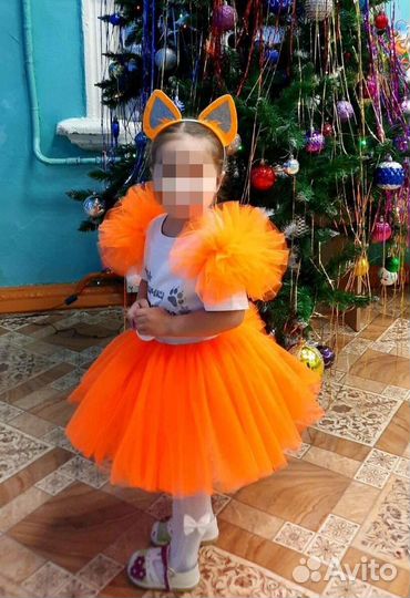 Костюм новогодний лисичка, снежинка, белочка и т.д