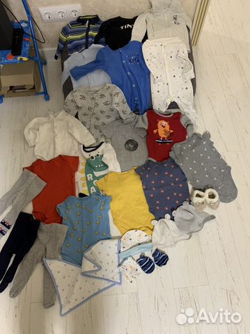 Детские вещи пакетом от 0 до года