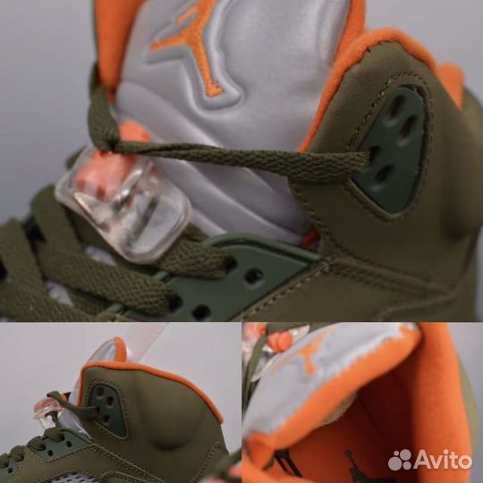 Nike jordan 5 Olive оригинал мужские