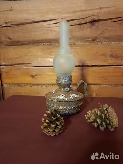 Лампа керосиновая декорированная
