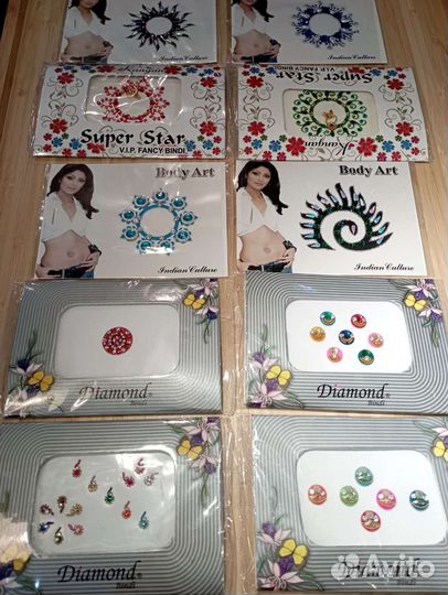 Временные Стразы наклейки многоразовые