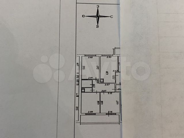 2-к. квартира, 62 м², 5/17 эт.