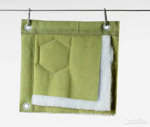 Штора в гараж брезент утепленная