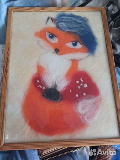 Продаю свои детские картины шерсть/эбру/пастель