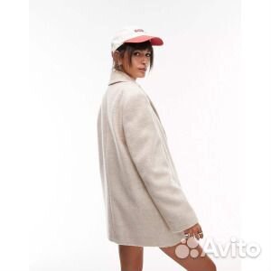 Пальто Topshop Brushed Blazer, кремовый