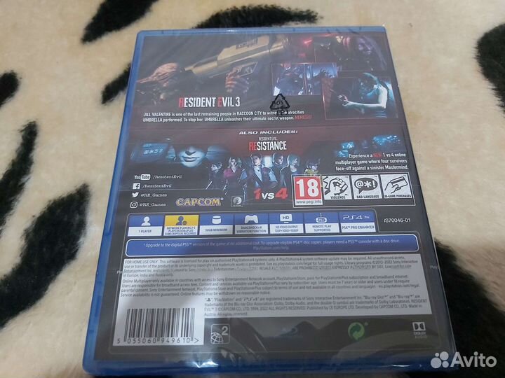 Resident Evil 3 (PS4) (Новый)