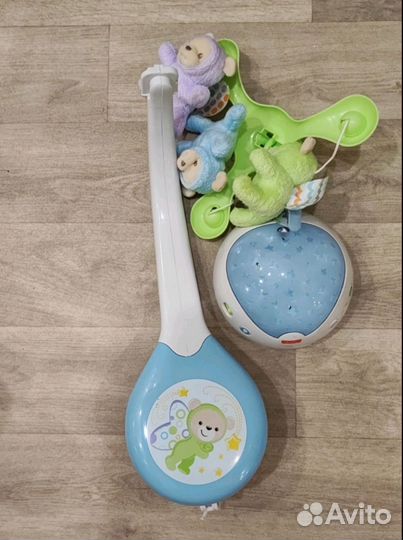 Мобиль на кроватку с проектором Мечты о бабочках