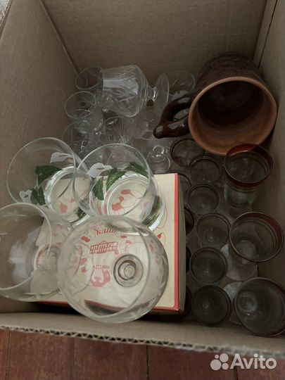 Хрусталь, стананы, рюмки )