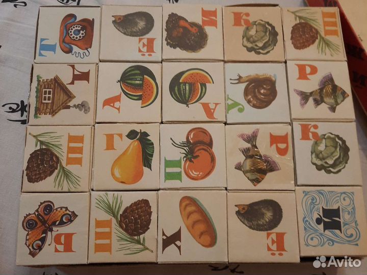 Азбука на кубиках СССР