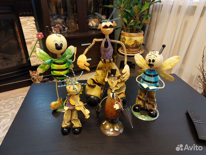 Металлические фигурки для интерьера