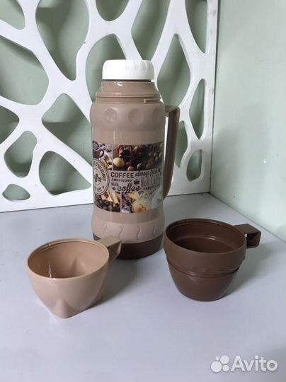 Термос с стеклянной колбой 1L 1,8L