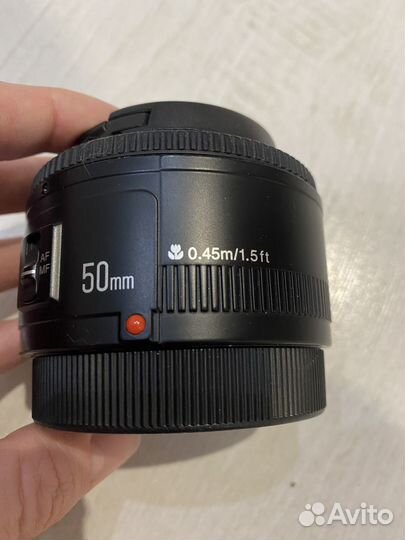 Объектив yongnuo 50mm f1 8 для canon