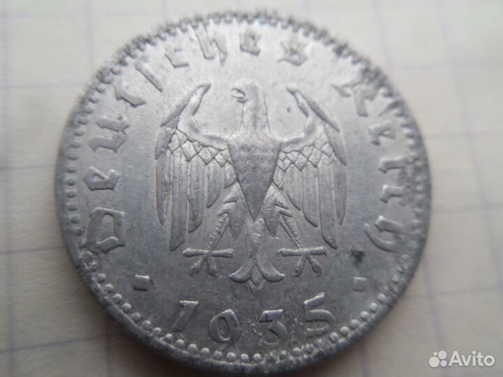 Германия 50 пфеннигов 1935 A
