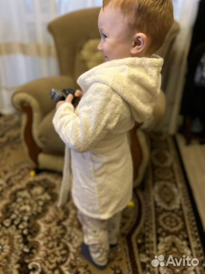 Детский махровый халат 92