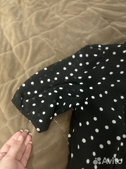 Платье в горох 42