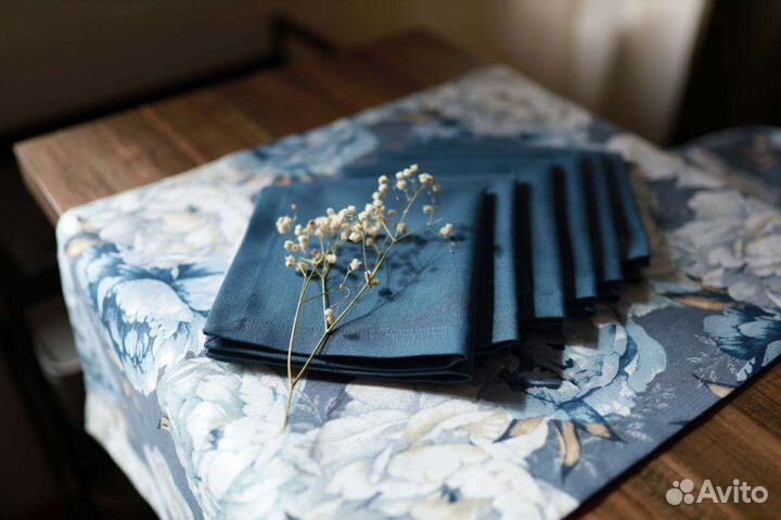 Салфетки сервировочные 6 штук + дорожка на стол