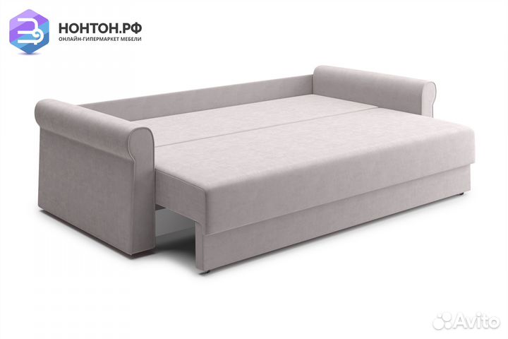 Диван еврокнижка Лира 3-х местный бежевый