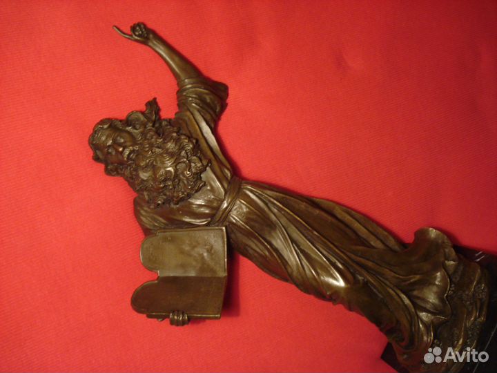 Пророк Моисей Статуэтка 1947г Бронза Доре Г. 36см