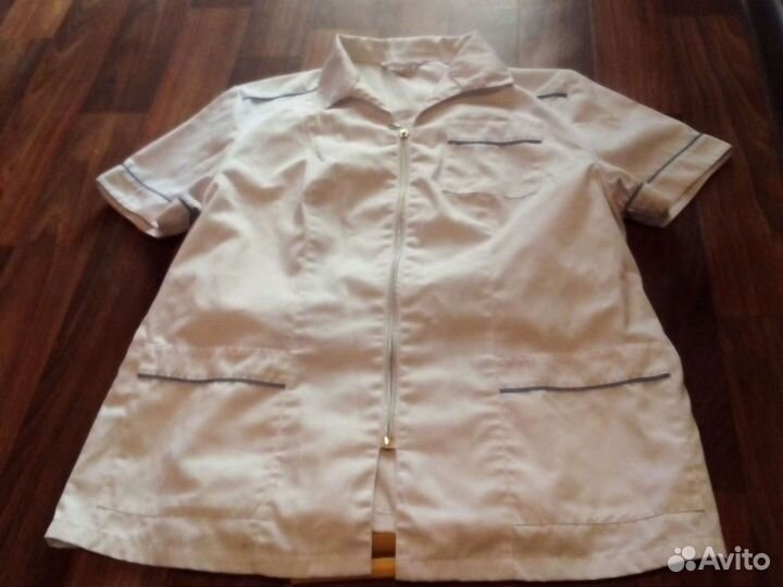 Халат мед48р 50р 52р нейлон и хлопок