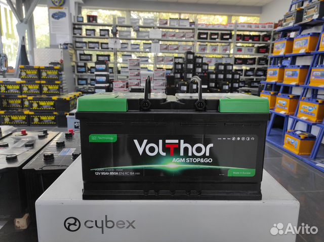 Аккумулятор 95Ач AGM Volthor 850A start-stop Topla